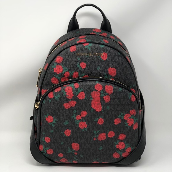 michael kors abbey floral backpack